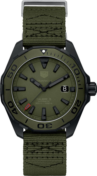 Швейцарские механические титановые наручные часы TAG Heuer Aquaracer WAY208E.FC8222