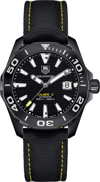 Швейцарские механические титановые наручные часы TAG Heuer Aquaracer WAY218A.FC6362