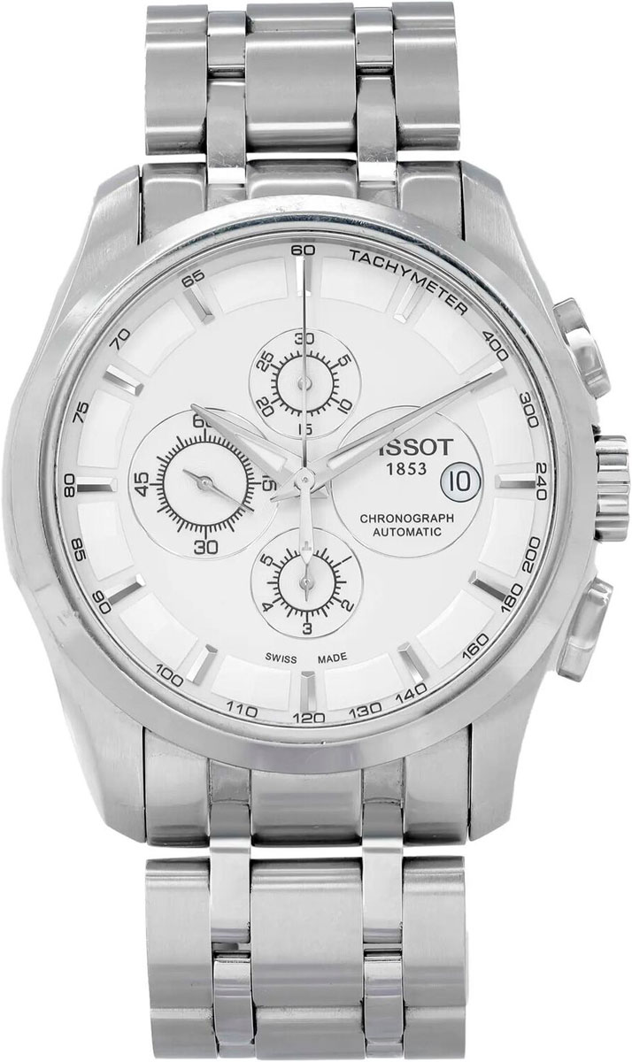 Швейцарские механические наручные часы Tissot T035.627.11.031.00 с хронографом