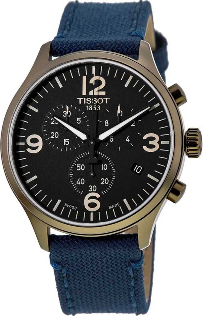 Швейцарские наручные часы Tissot T116.617.37.057.01-ucenka с хронографом