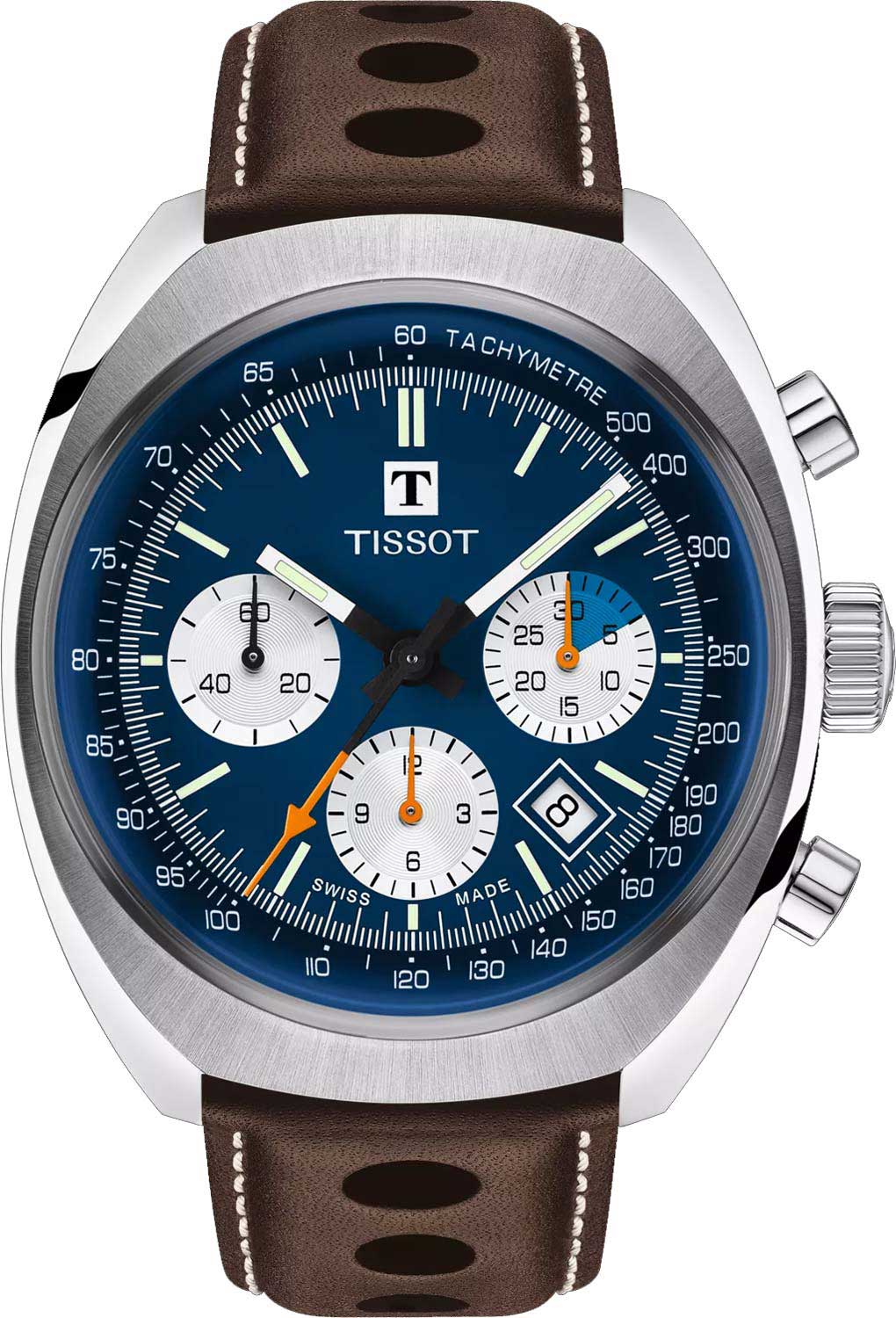Швейцарские механические наручные часы Tissot T124.427.16.041.00-ucenka с хронографом