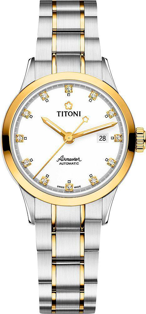 Швейцарские механические наручные часы Titoni 23733-SY-556