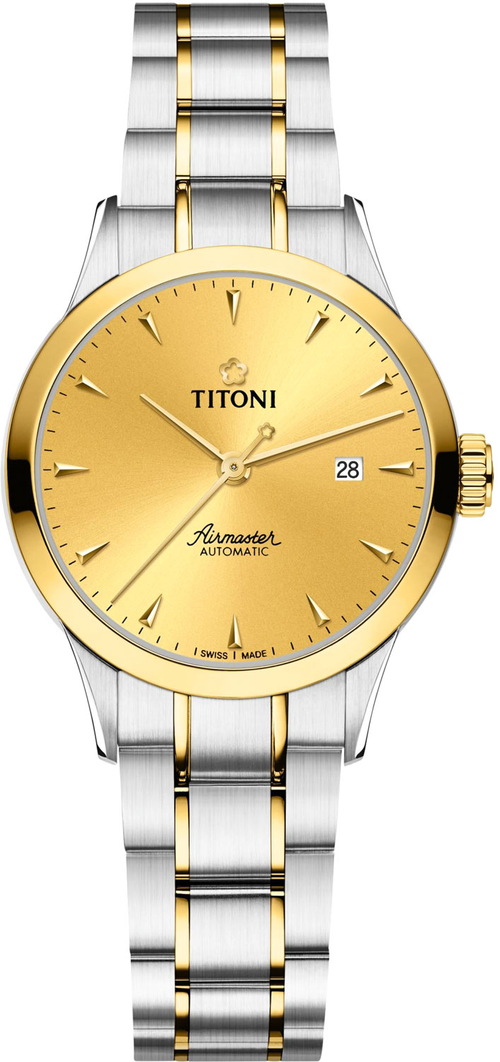Швейцарские механические наручные часы Titoni 23733-SY-651