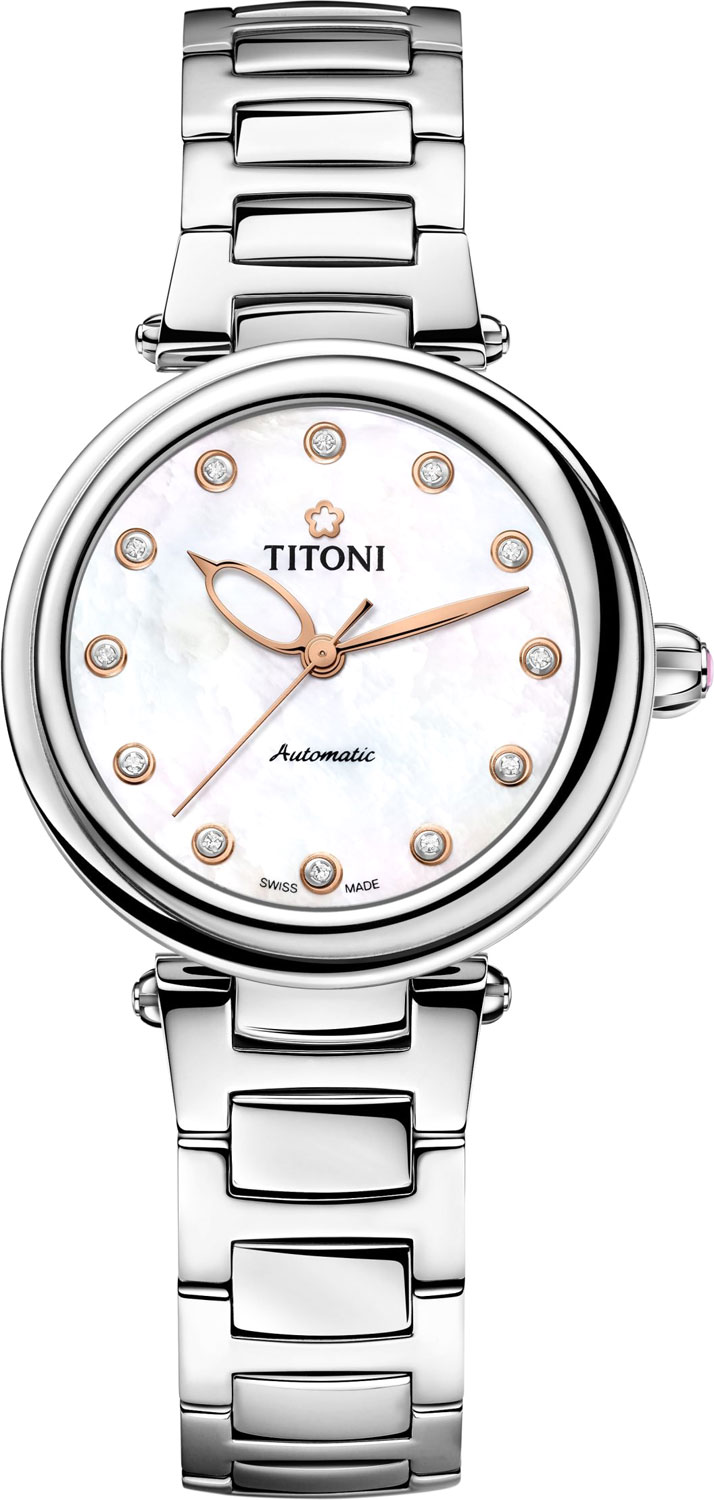 Швейцарские механические наручные часы Titoni 23978-S-622