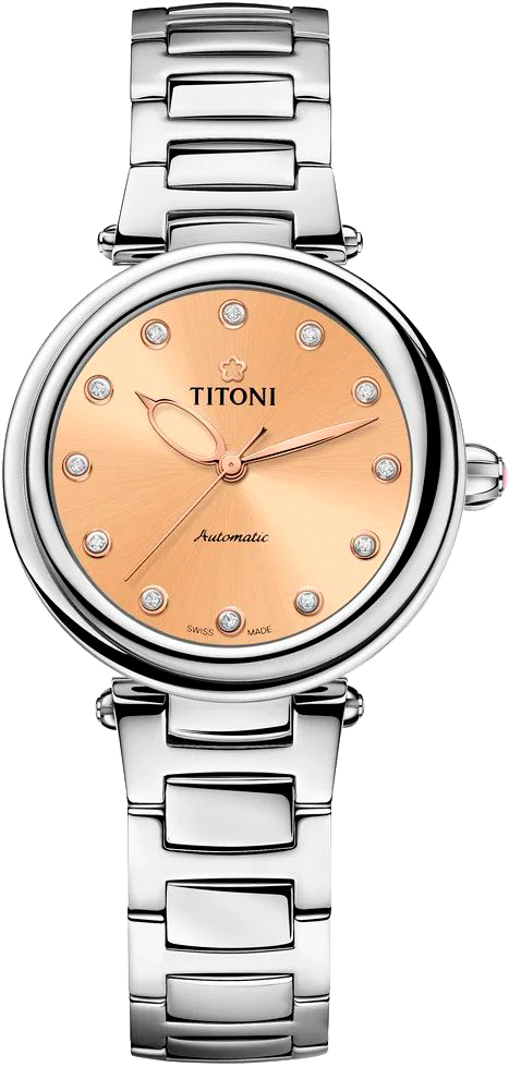 Швейцарские механические наручные часы Titoni 23978-S-725