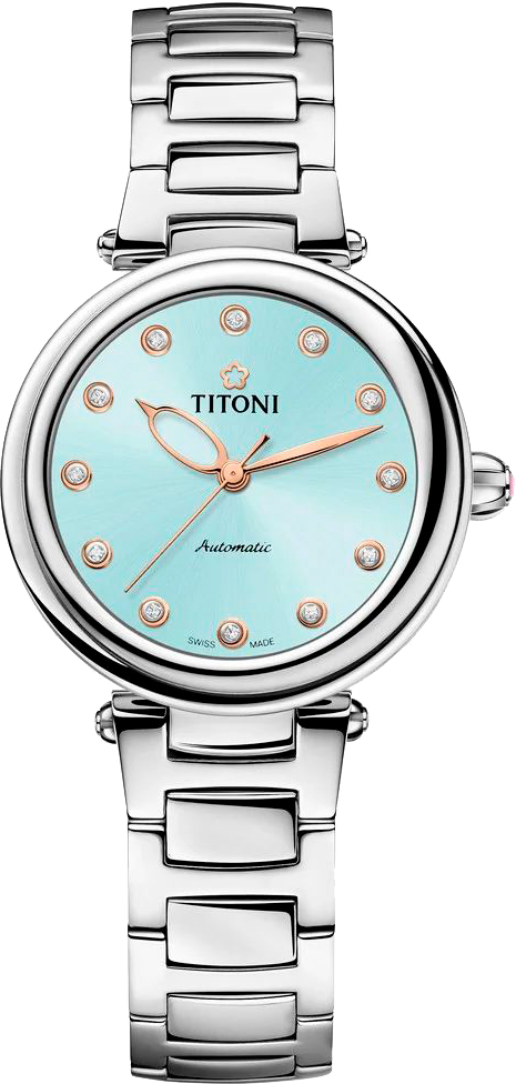 Швейцарские механические наручные часы Titoni 23978-S-726