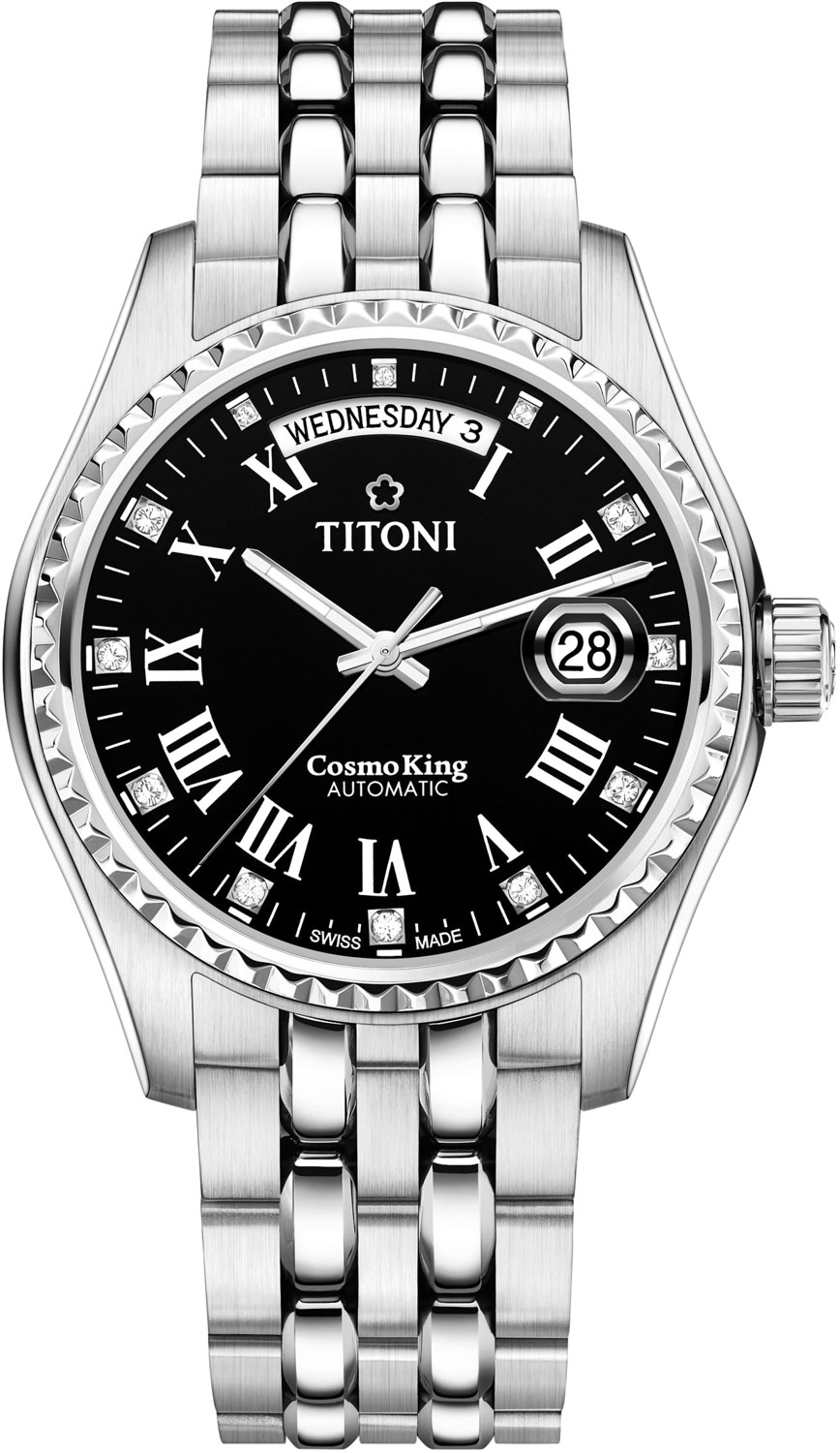 Космо часы. Titoni Cosmo King 797-s-540. Часы Titoni Cosmo King. Titoni Cosmo King Automatic. Часы Titoni Cosmo King Automatic.