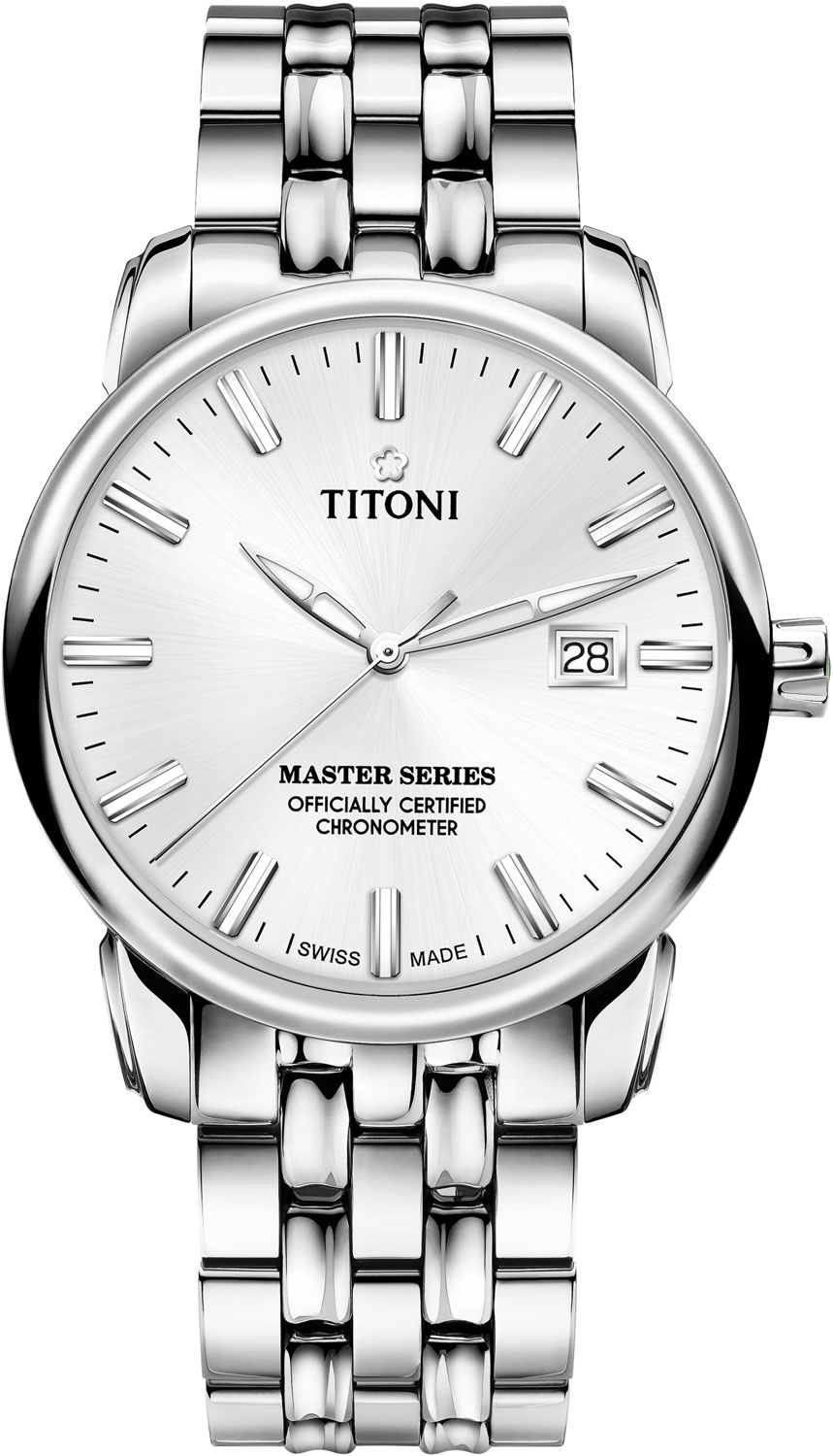 Швейцарские механические наручные часы Titoni 83188-S-575