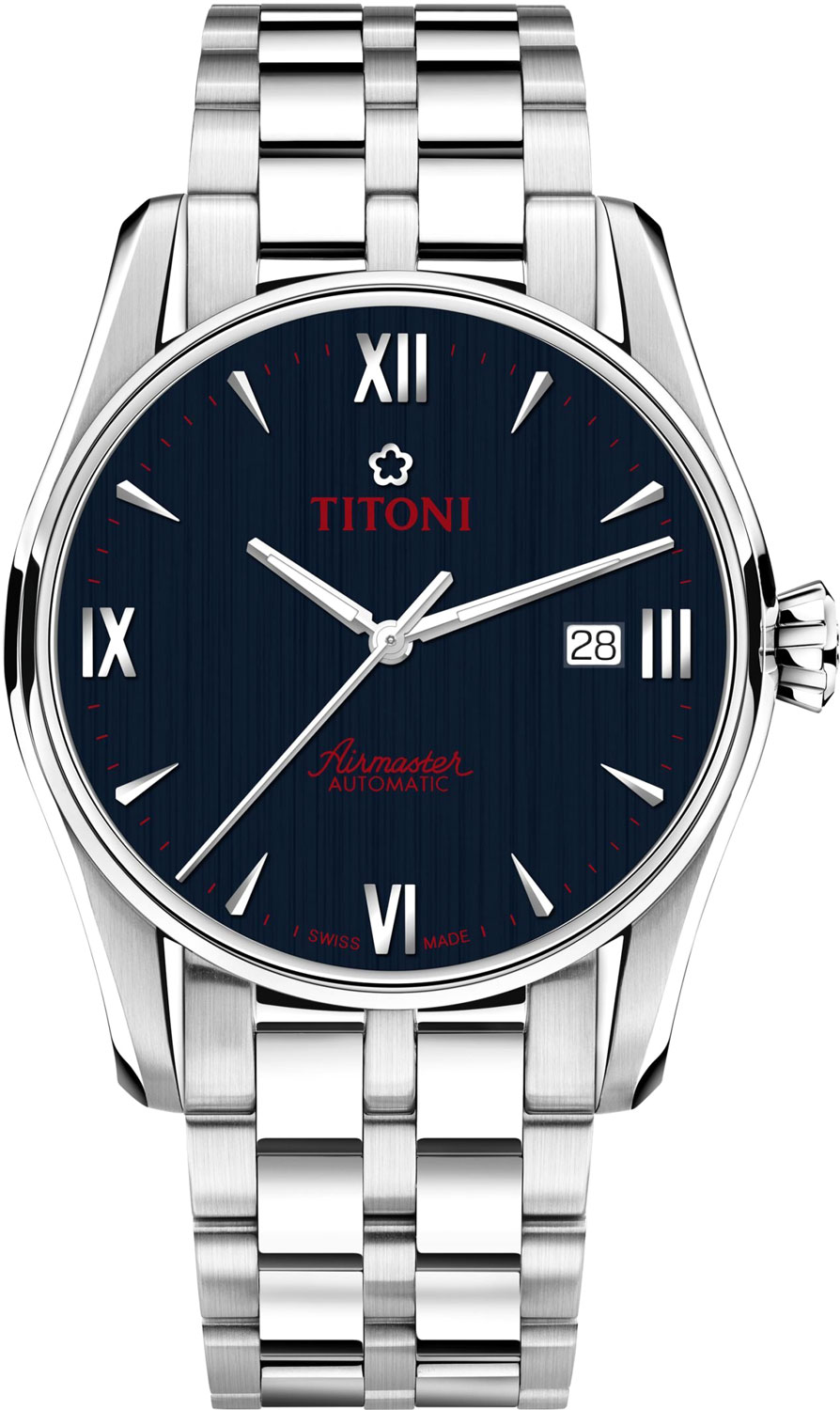 Швейцарские механические наручные часы Titoni 83908-S-690