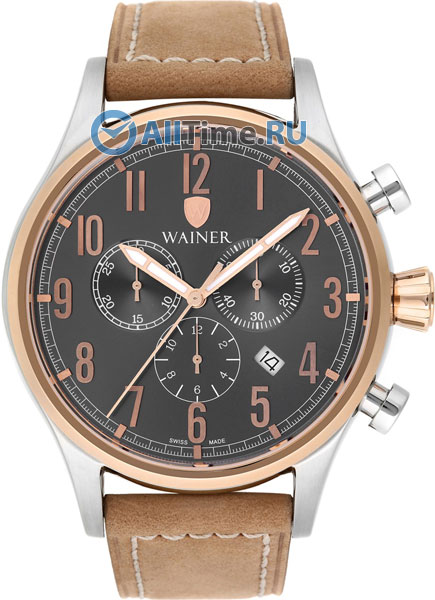 Швейцарские наручные часы Wainer WA.10666-F с хронографом