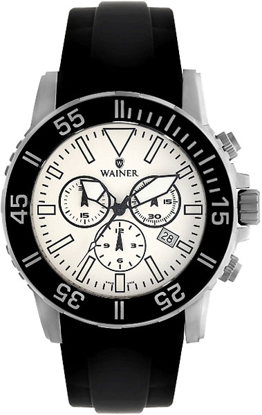 Швейцарские титановые наручные часы Wainer WA.12000-D с хронографом