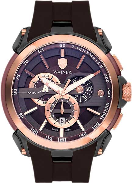 Швейцарские наручные часы Wainer WA.16910-B-ucenka с хронографом