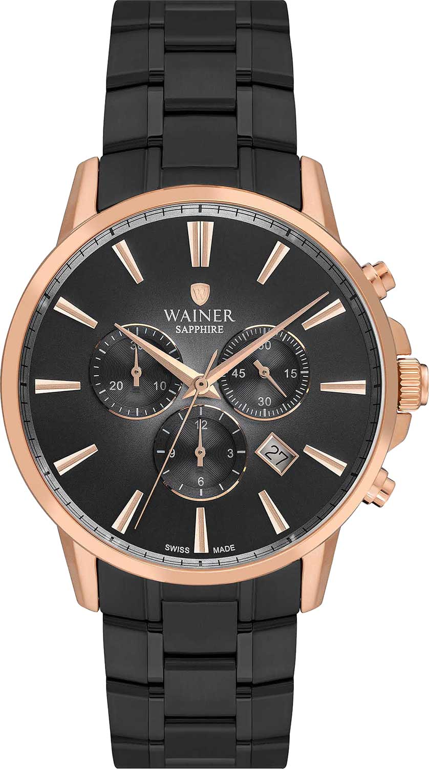 Швейцарские наручные часы Wainer WA.19333-E с хронографом