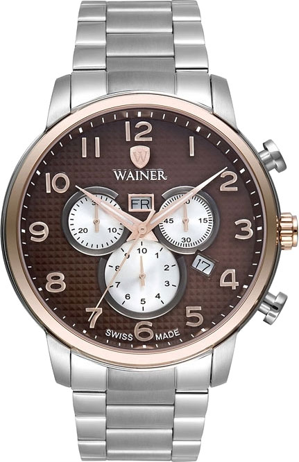 Швейцарские наручные часы Wainer WA.19481-B с хронографом