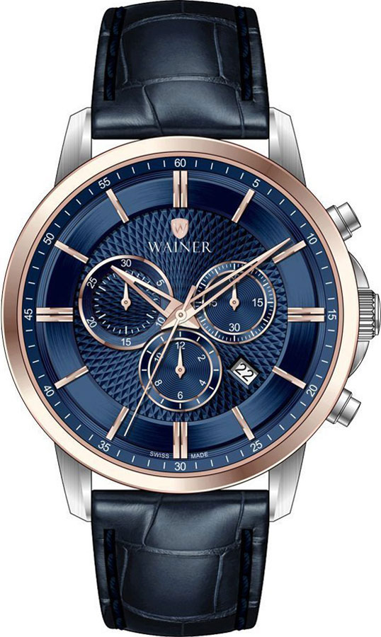 Швейцарские наручные часы Wainer WA.19595-A с хронографом