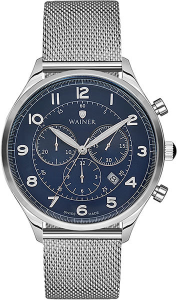 Швейцарские наручные часы Wainer WA.19698-B с хронографом