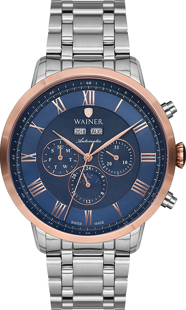 Швейцарские механические наручные часы Wainer WA.25065-A