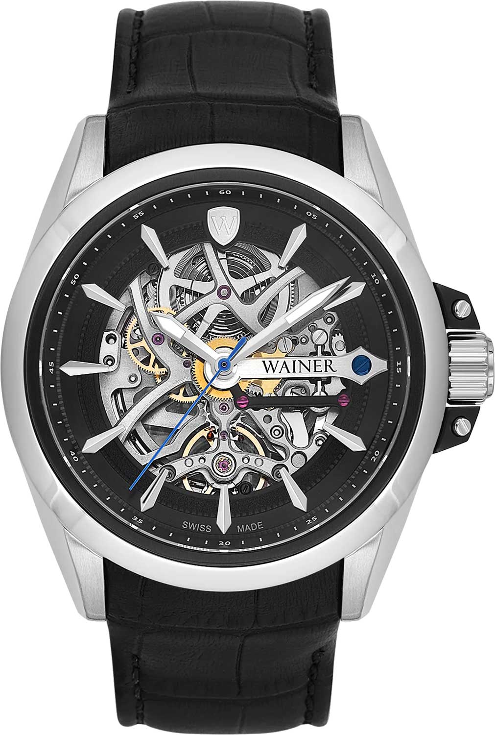 Швейцарские механические наручные часы Wainer WA.25677-G