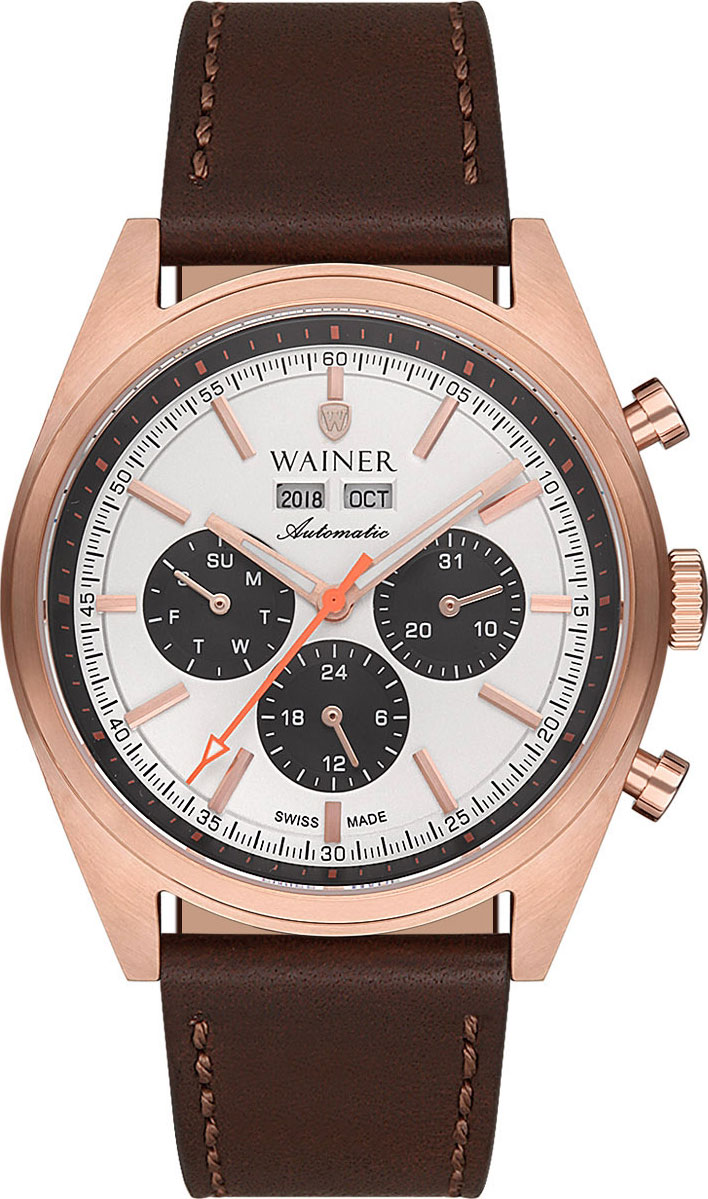 Швейцарские механические наручные часы Wainer WA.25900-B