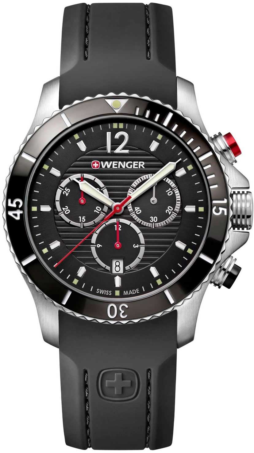 Швейцарские наручные часы Wenger 01.0643.108-ucenka с хронографом