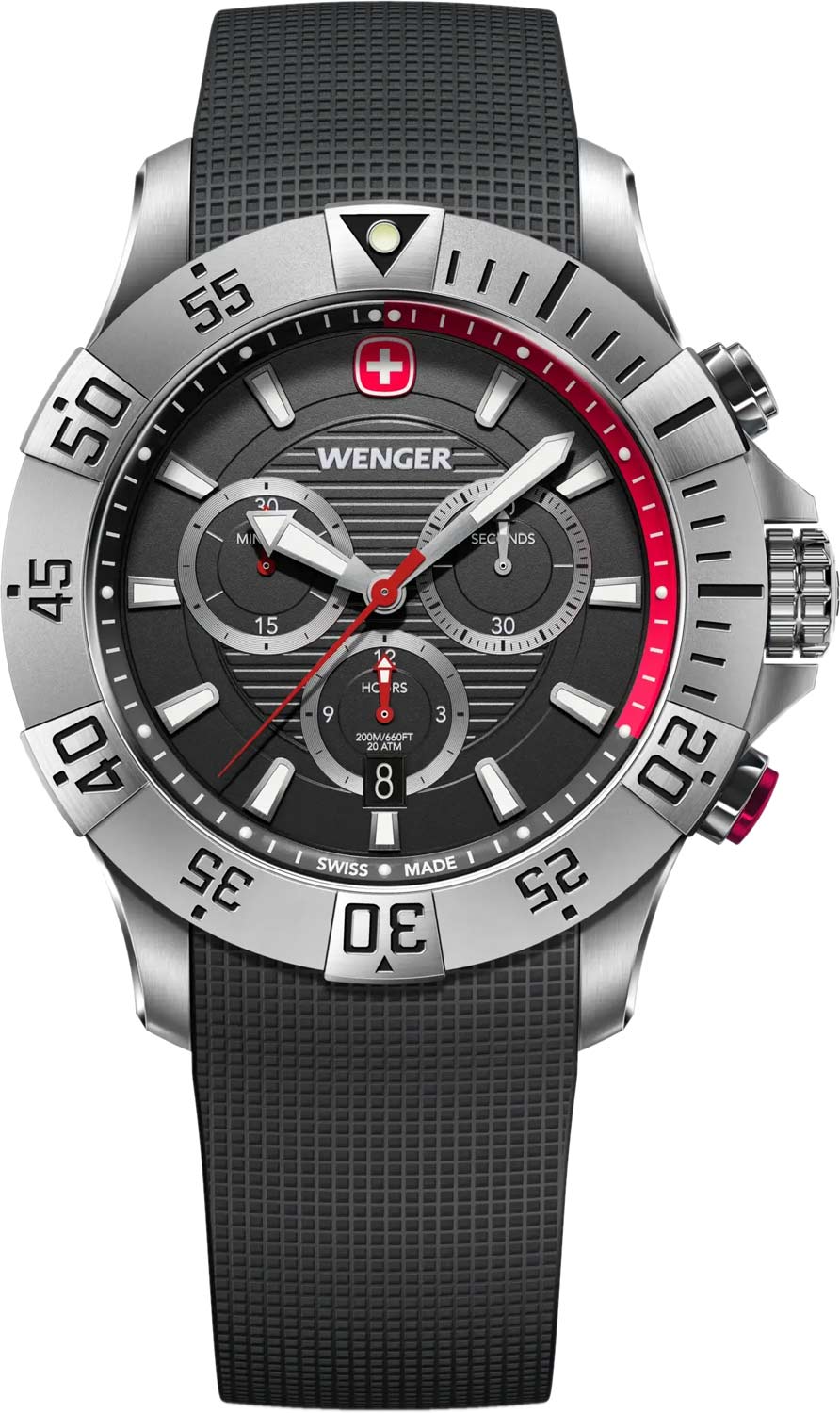 Швейцарские наручные часы Wenger 01.0643.122 с хронографом