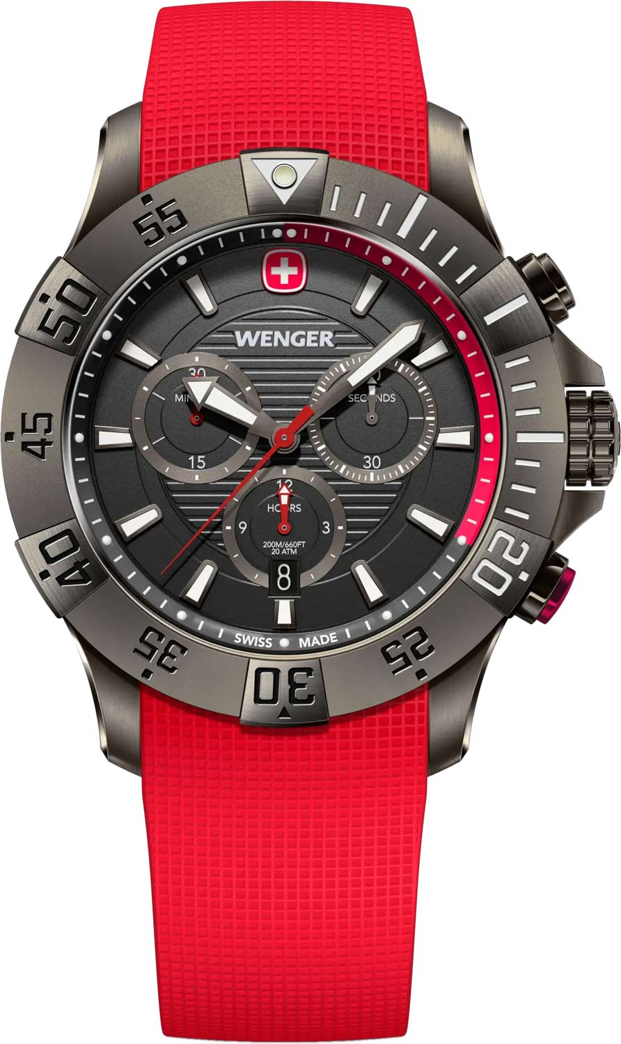 Швейцарские наручные часы Wenger 01.0643.128 с хронографом