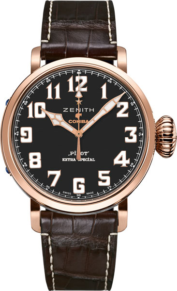 Швейцарские механические золотые наручные часы Zenith 18.2430.679/27.C721