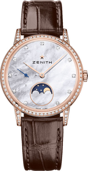 Швейцарские механические золотые наручные часы Zenith 22.2321.692/82.C713