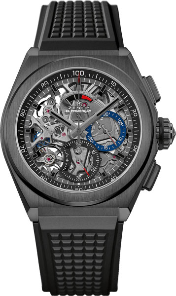 Швейцарские механические керамические наручные часы Zenith 49.9000.9004/78.R782 с хронографом