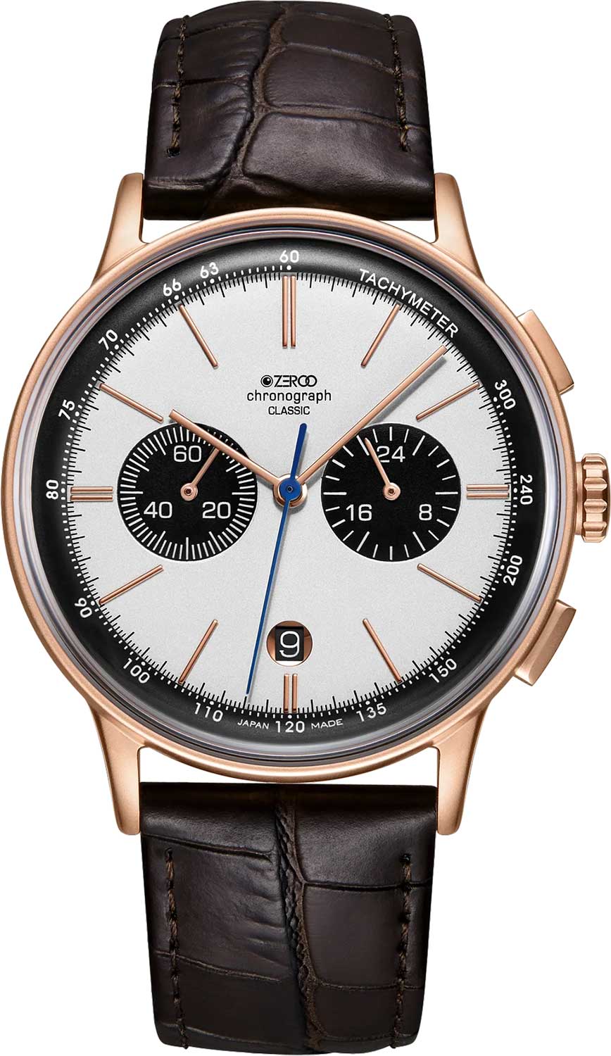 Японские наручные часы ZEROO ZC003RWB с хронографом