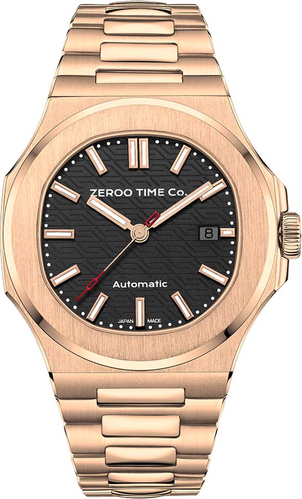 Японские механические наручные часы ZEROO ZM003CRBK
