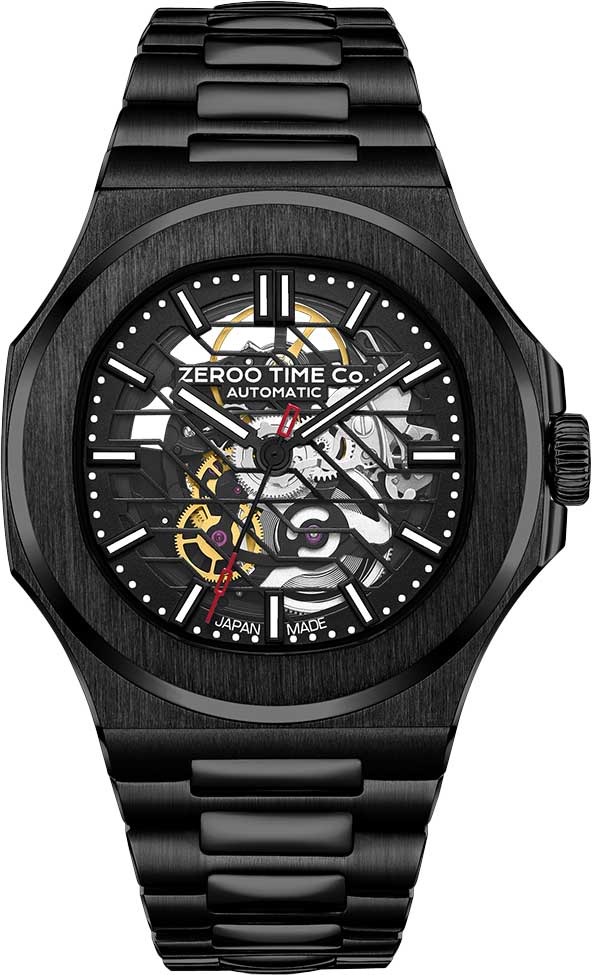 Японские механические наручные часы ZEROO ZM003SBBK