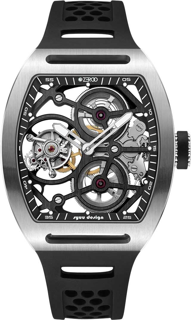 Японские механические наручные часы ZEROO ZT004-01SBK