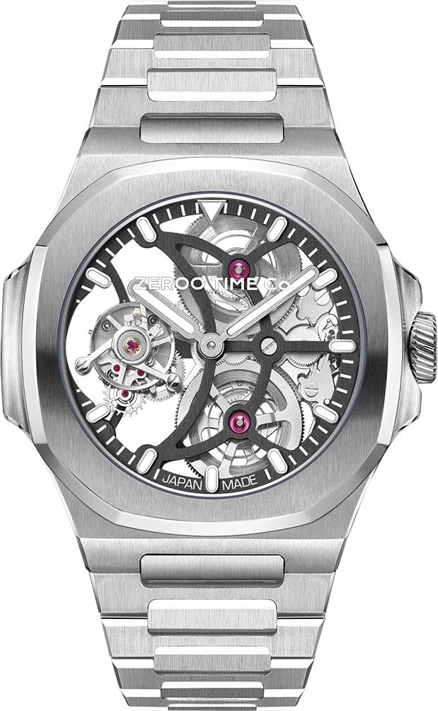 Японские механические наручные часы ZEROO ZT007SBK