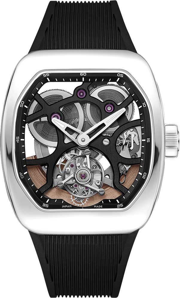 Японские механические наручные часы ZEROO ZT009-01PSBB