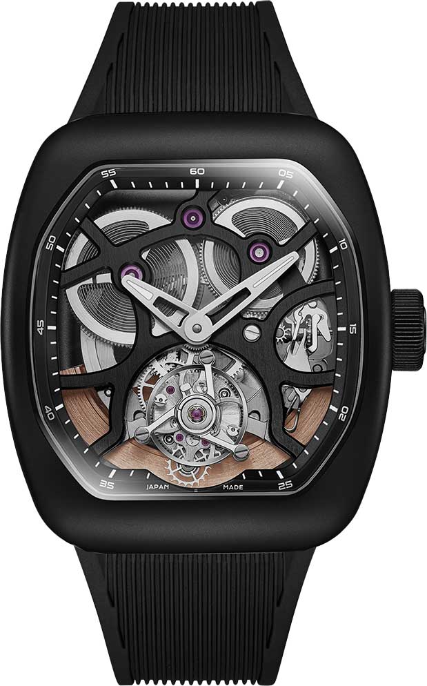 Японские механические наручные часы ZEROO ZT009-01SBBB